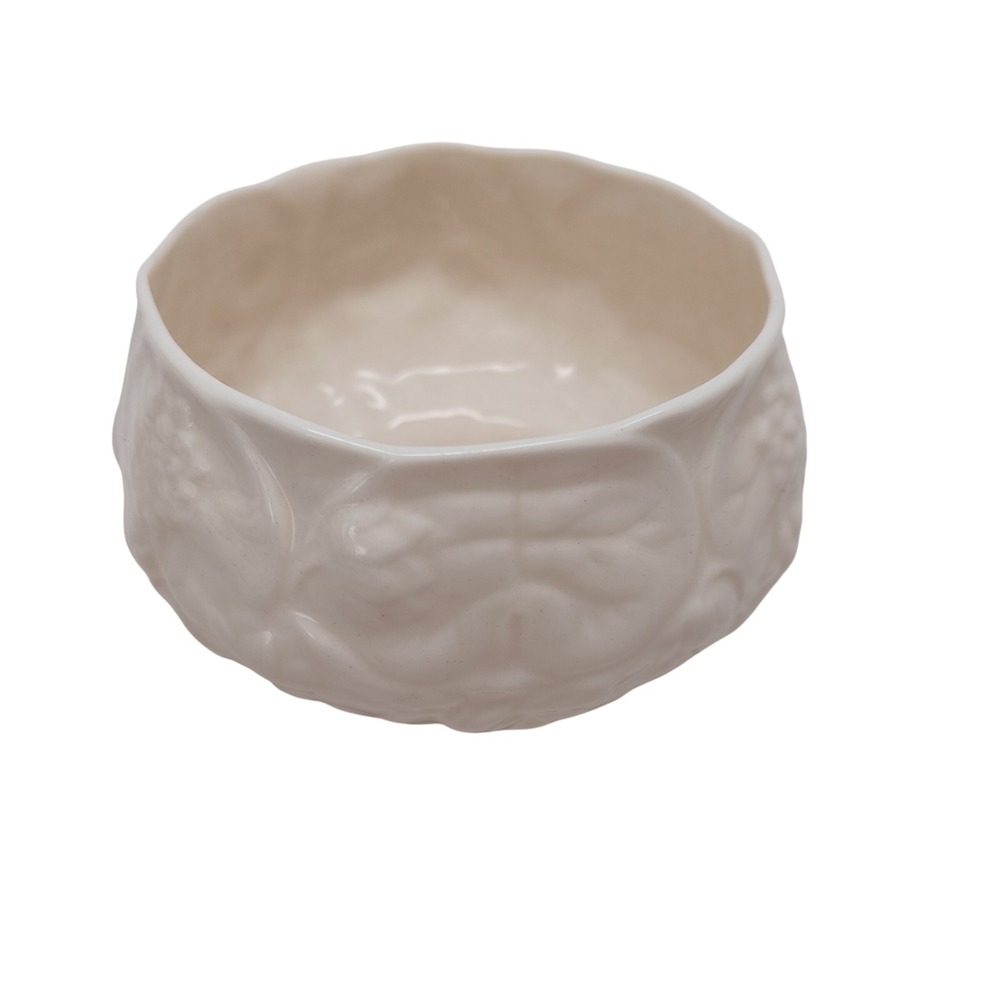 Belleek Ireland Neptune Parian China Sugar Bowl Cream Shell Green 6th Mark 2in